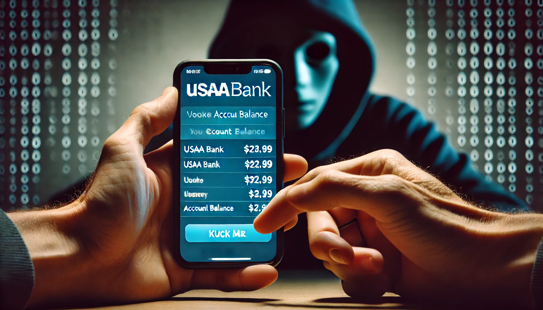 Hacker accessing USAA accounts.